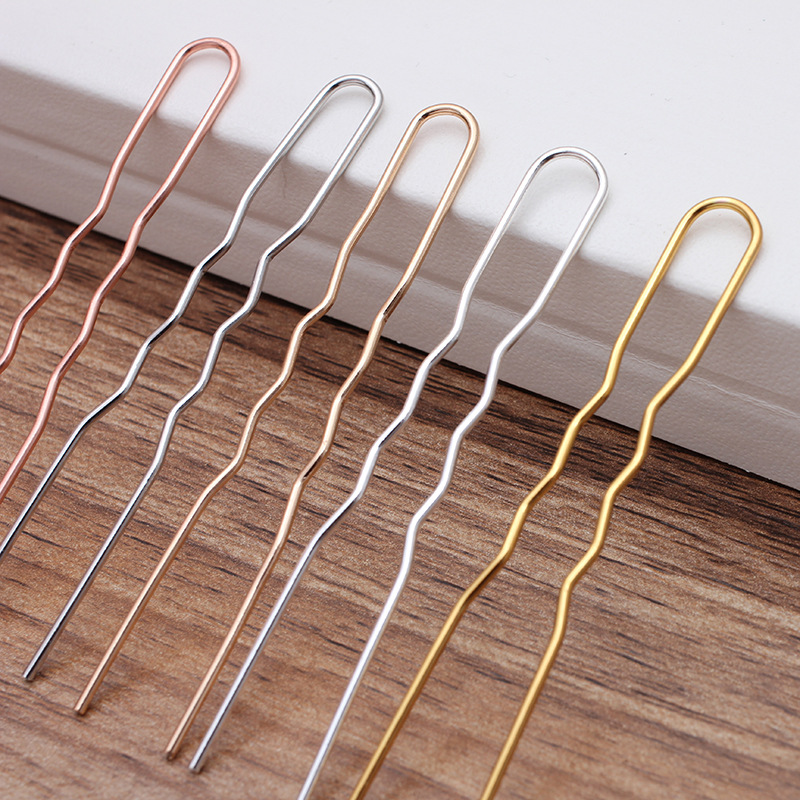 50Pcs Simple U Shape Metal Hai - Jewelry Making Workshops avis et prix
