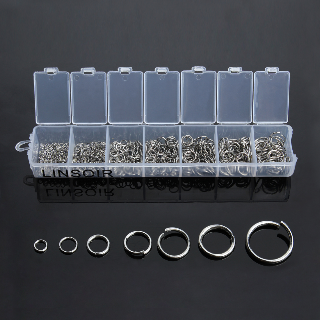 1Box 3-10mm Mixed Stainless St - Jump Ring Assorted avis et prix