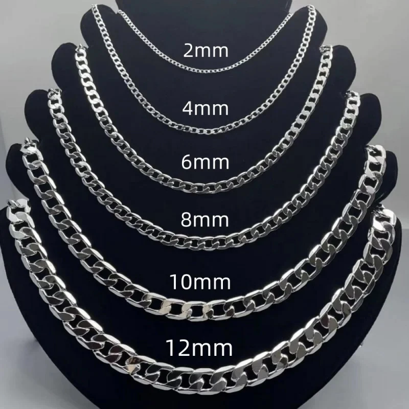 Men's 925 Sterling Silver Neck - Lobster Clasp Silver avis et prix