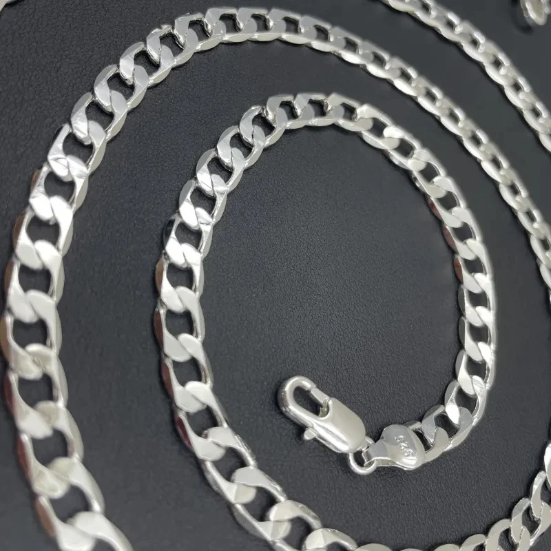 Men's 925 Sterling Silver Neck - Lobster Clasp Silver avis et prix