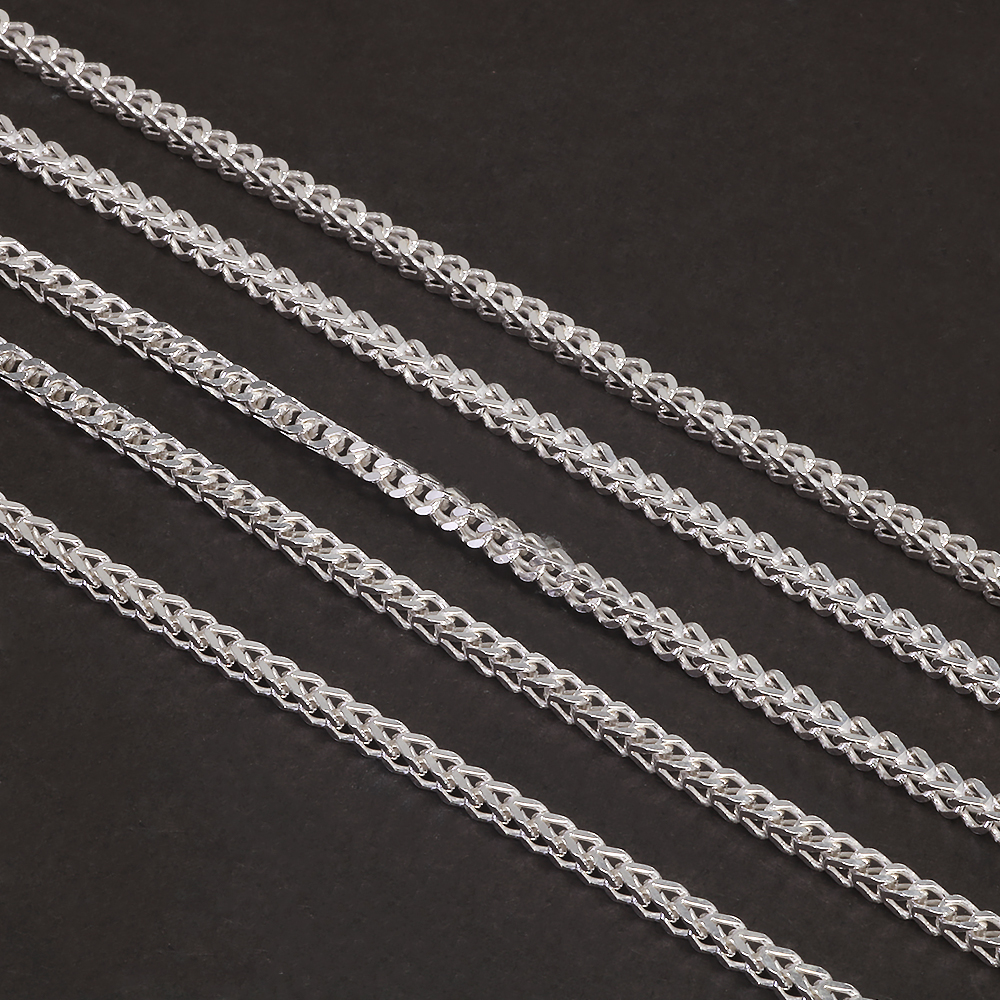 2mm 925 Sterling Silver Franco - Lobster Clasp Silver avis et prix
