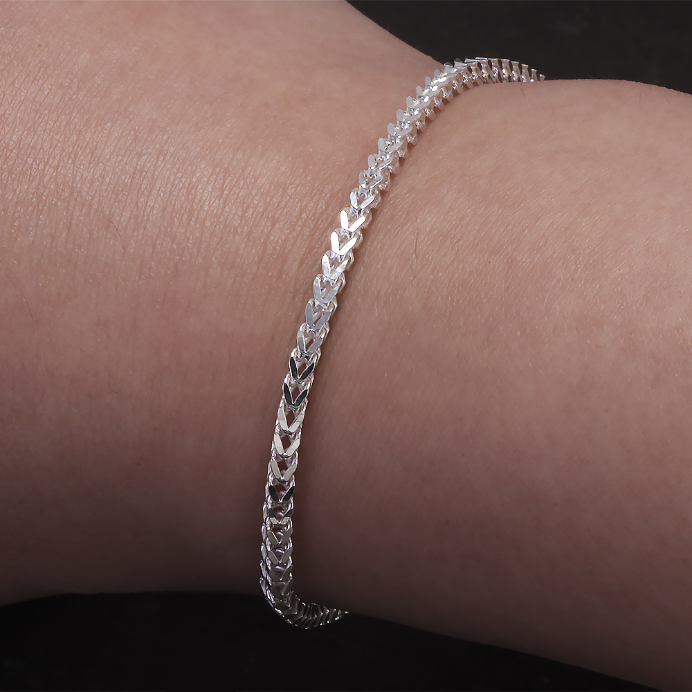2mm 925 Sterling Silver Franco - Lobster Clasp Silver avis et prix
