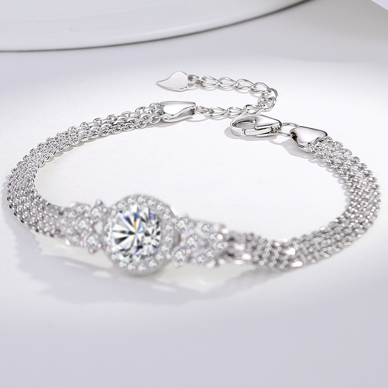 New 2 Carat D Color VVS1 Moiss - Lobster Clasp Silver avis et prix