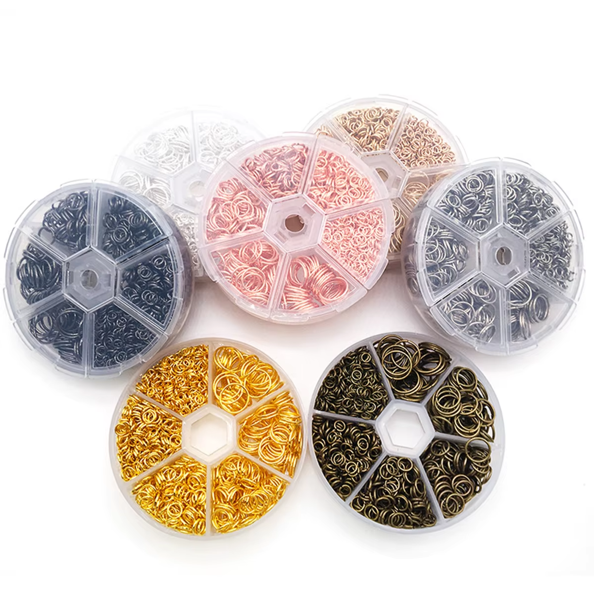 Mixed 6 Sizes Open Jump Rings, - Jump Ring Assorted avis et prix