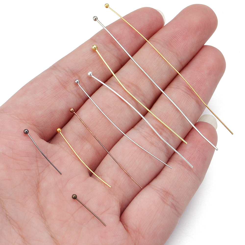 100/200pcs Copper Ball Head Pi - Jewelry Making Pieces avis et prix