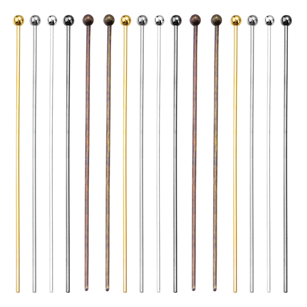 100/200pcs Copper Ball Head Pi - Jewelry Making Pieces avis et prix