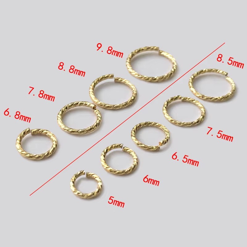 14K Gold Filled Sparkle Closed - Jump Ring Assorted avis et prix