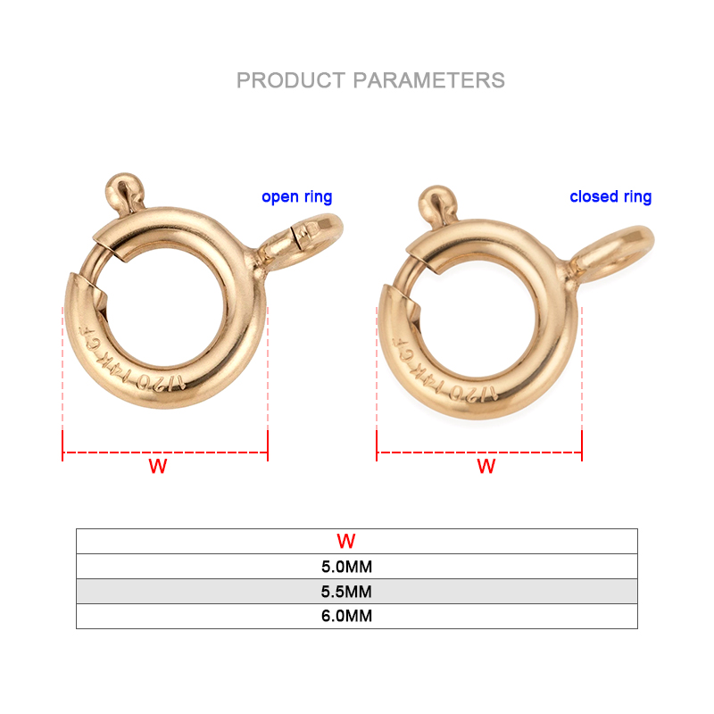 14K Gold Filled Spring Ring Cl - Jewelry Making Hoops avis et prix