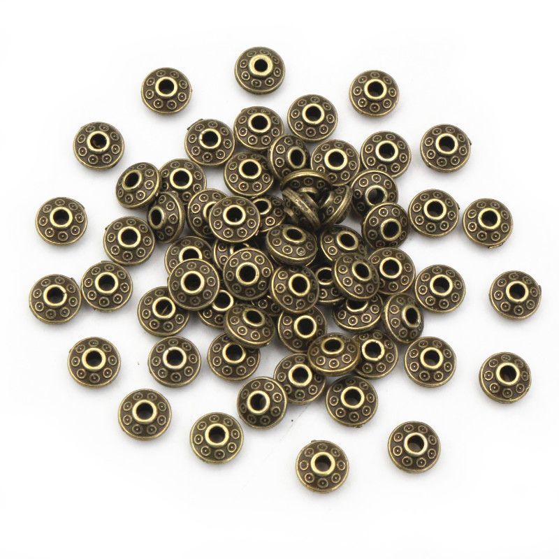 100pcs 6x6x3.5mm Bronze Antiqu - Eyepin Ball End avis et prix