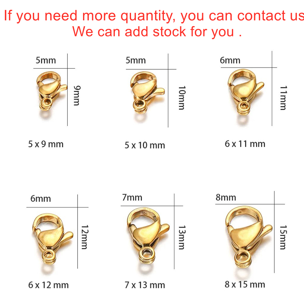 10/20Pcs Stainless Steel Lobst - Lobster Clasp Silver avis et prix